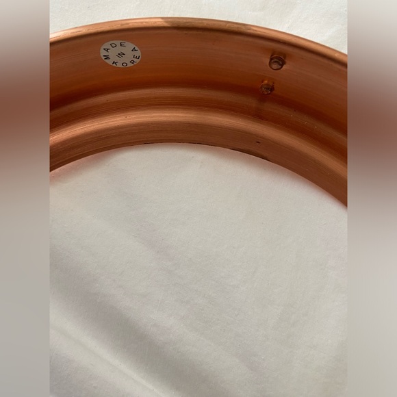 copper made in korea footed stand handled round - Picture 11 of 16